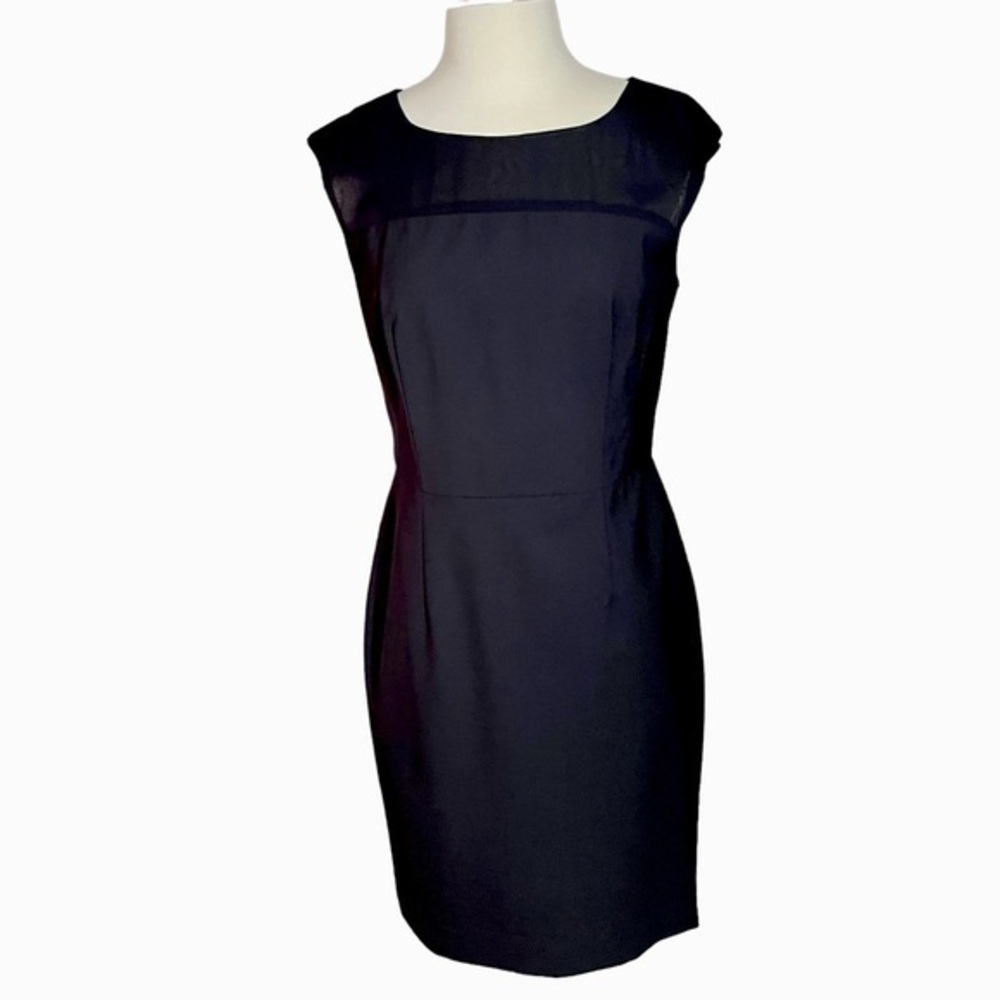 Banana Republic | Black Silk / Wool Sleeveless sheath dress Women’s Size 6